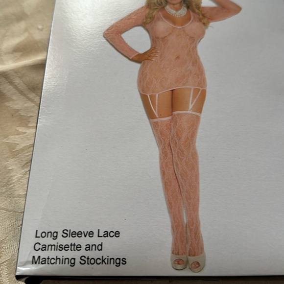 Lace Camisette and stockings 1x/3x new in package - Picture 3 of 4